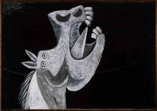 Cabe&ccedil;a de Cavalo. Esbo&ccedil;o para &ldquo;Guernica&rdquo; (3 de maio de 1937), tamb&eacute;m de Picasso