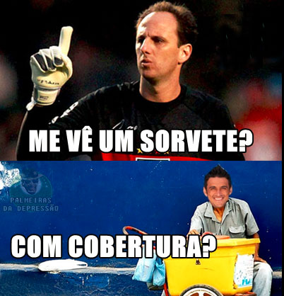 Falha de Rogério Ceni no clássico contra o Palmeiras virou piada nas redes sociais