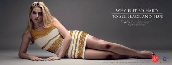 Polêmico vestido vira tema de campanha contra a violência à mulher