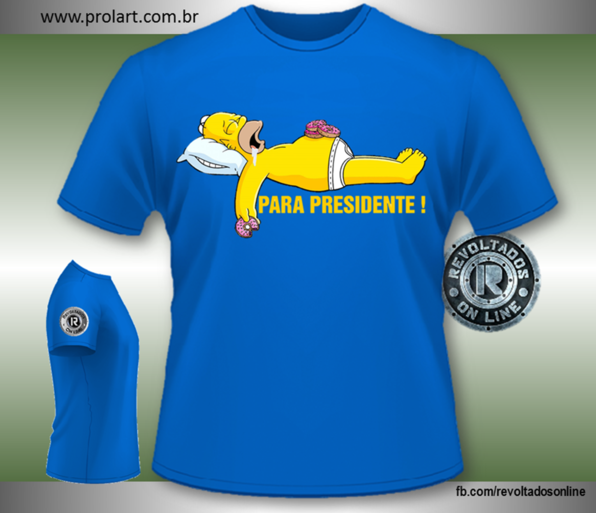 "Homer Simpson para presidente" "Homer Simpson para presidente"