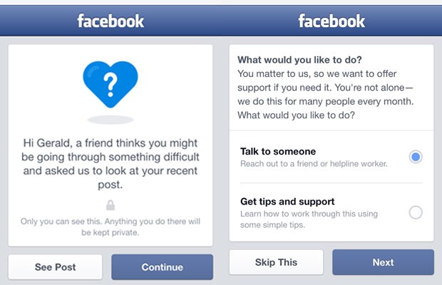 Facebook cria ferramenta para tentar prevenir suicídios