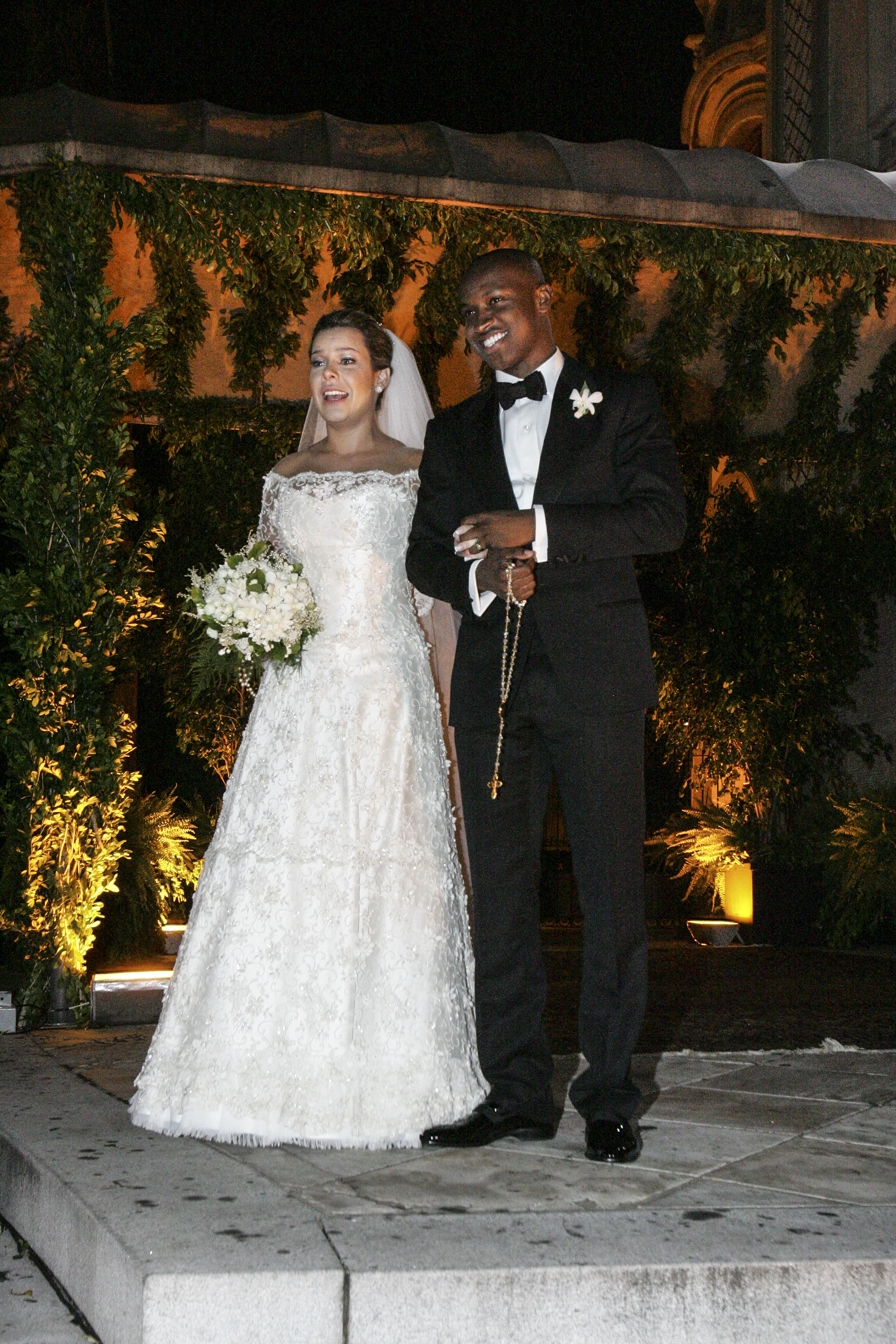 Fernanda e Thianguinho antes de irem para a festa na Casa Fasano