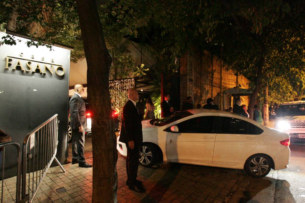 Entrada da Casa Fasano, sede da festa