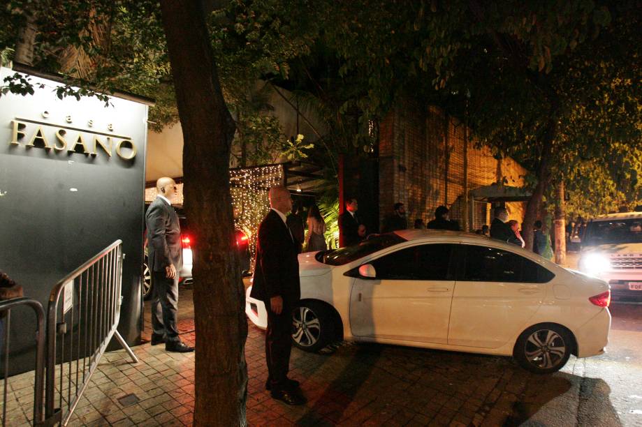 Entrada da Casa Fasano, sede da festa