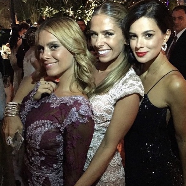 O trio Carolina Dieckmkann, Adriane Galisteu e Vera Viel