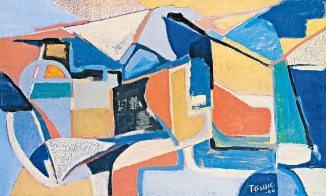 Óleo de 1954, com influência de Paul Cézanne Óleo de 1954, com influência de Paul Cézanne