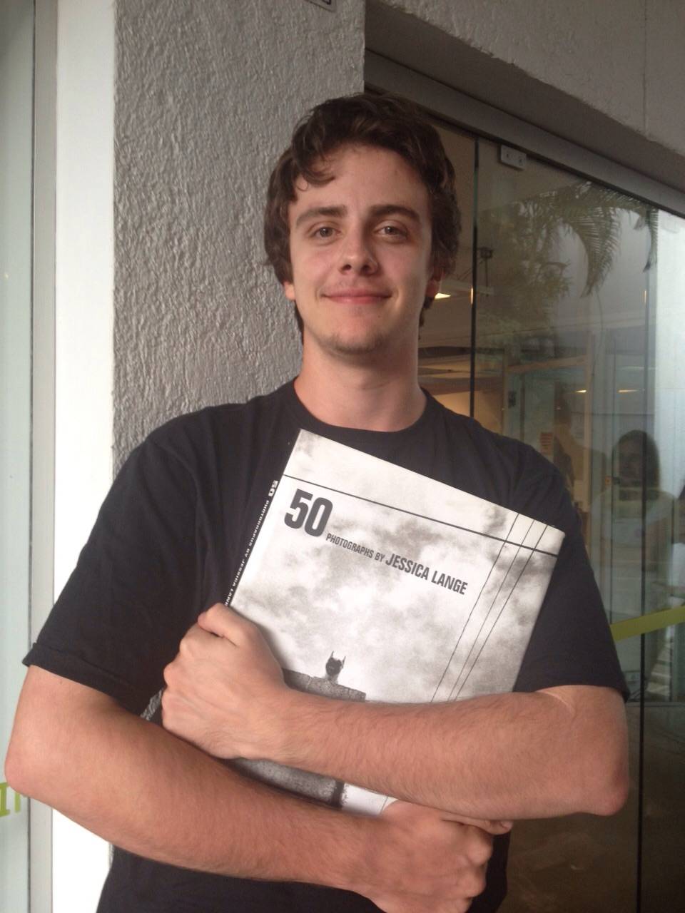Carlos M&uuml;ller, de 20 anos: veio de Porto Alegre para o evento