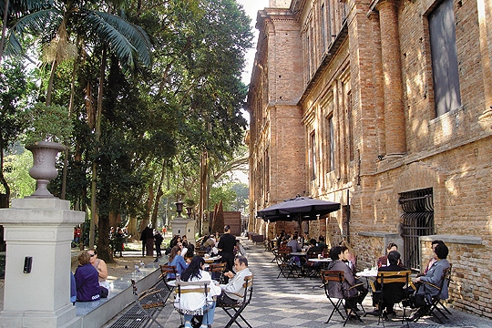 Café da Pinacoteca, próximo à estação Luz do metrô