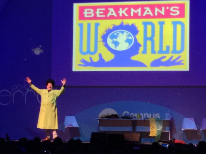 Paul Zaloom, o Beakman, levanta público da Campus Party