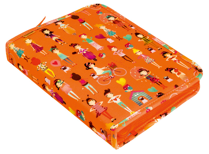 	Fichário laranja da Papel Craft 