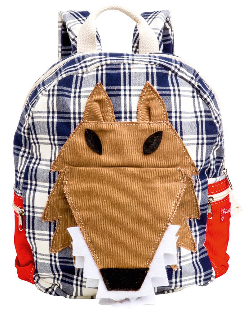 	Mochila &nbsp;com estampa de raposo, da loja os Quindins