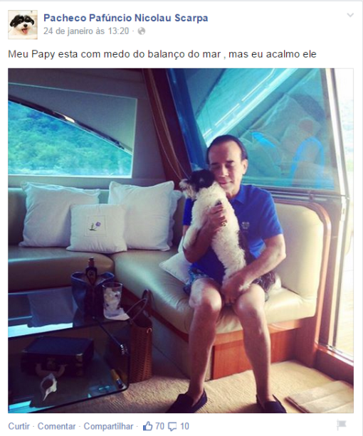 Pensamentos no iate de 72 pés: "Meu papy está com medo do balanço do mar, mas eu acalmo ele" Pensamentos no iate de 72 pés: "Meu papy está com medo do balanço do mar, mas eu acalmo ele"