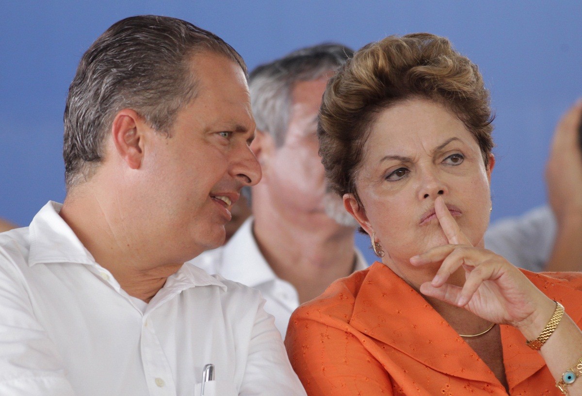 Eduardo Campos com a presidente Dilma Rousseff, ent&atilde;o como governador de Pernambuco