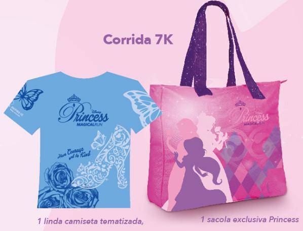 Princess Magical Run: kit para quem for participar da corrida Princess Magical Run: kit para quem for participar da corrida