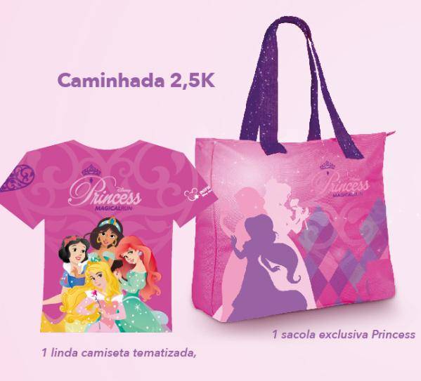Princess Magical Run: kit para quem for participar da caminhada Princess Magical Run: kit para quem for participar da caminhada