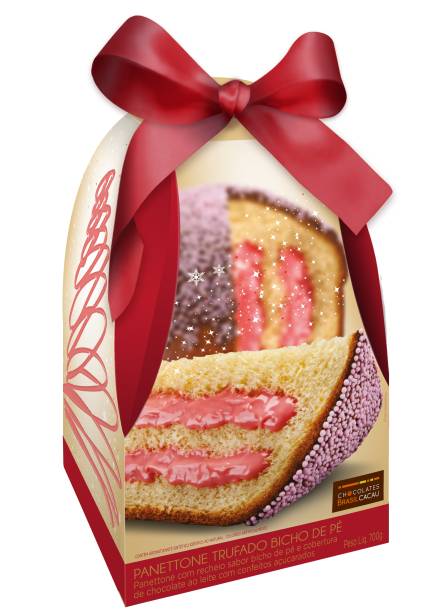 Chocolates Brasil Cacau: recheado com brigadeiro de morango e coberto com chocolate ao leite&nbsp;