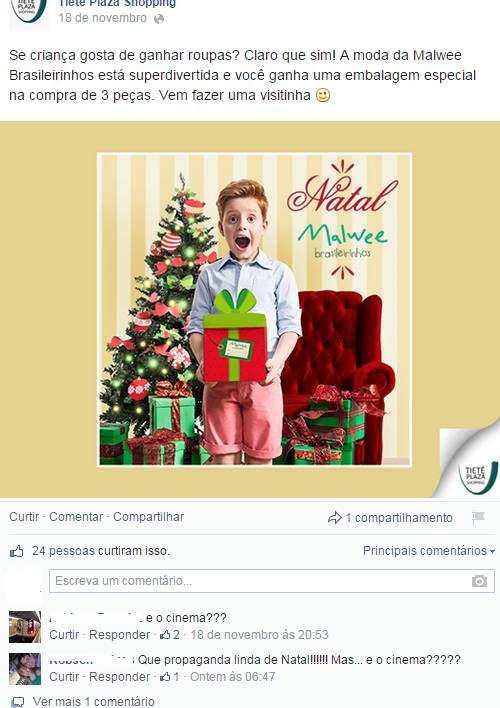 Demora em abertura de cinema gera reclamações no Tietê Plaza Shopping
