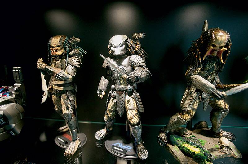 Miniaturas do filme O Predador com acessórios intercambiáveis Miniaturas do filme O Predador com acessórios intercambiáveis
