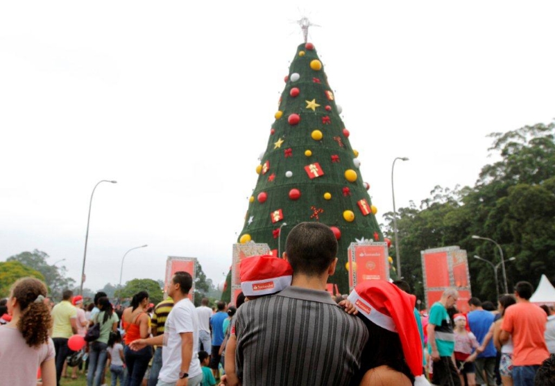 Inauguração da árvore de Natal do Ibirapuera