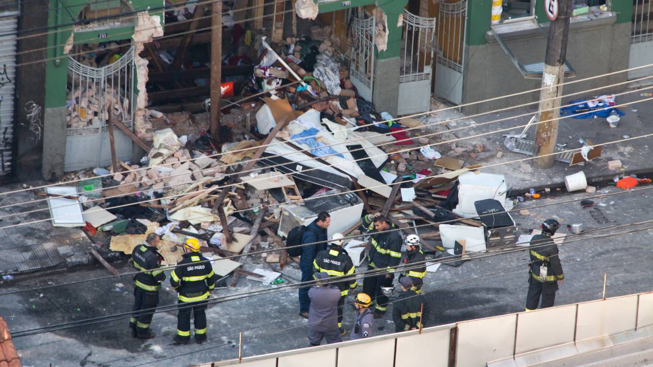 Explosão no centro de São Paulo