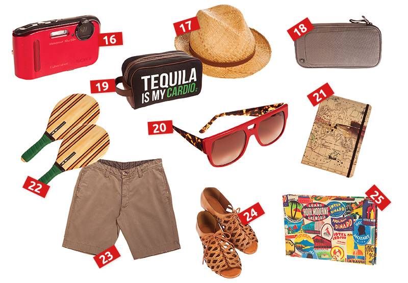 Vinte e cinco ideias para quem vai viajar
