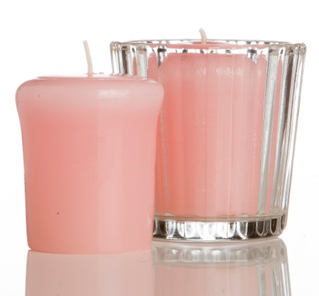 Camicado: jogo de velas rosas (R$ 9,90)