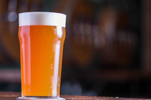 O chope Schornstein IPA servido na Cervejaria Ideal O chope Schornstein IPA servido na Cervejaria Ideal