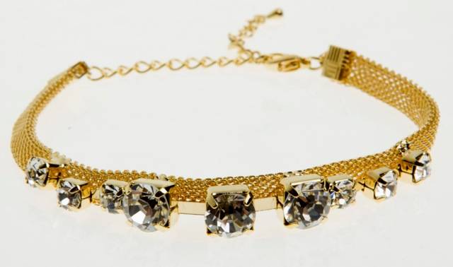 Paris Bijoux: pulseira com strass (R$ 14,04)