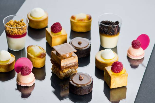 Menu degustação: cinco minidoces Menu degustação: cinco minidoces