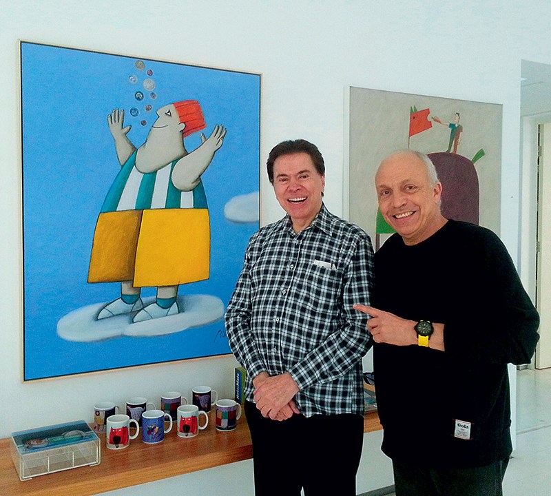 silvio santos e gustavo rosa