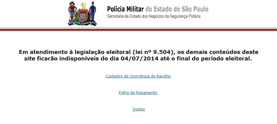 Sites do governo do estado deixam de ser atualizados por três meses