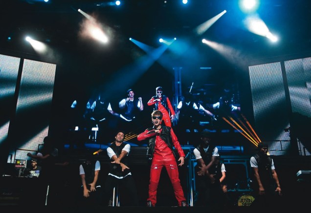 Justin Bieber em apresenta&ccedil;&atilde;o no Est&aacute;dio do Morumbi: promotor do Meio Ambiente quer proibir novos eventos no campo do S&atilde;o Paulo
