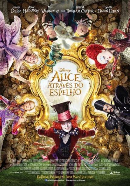 Alice Através do Espelho: pôster do filme