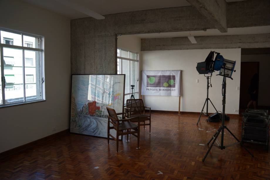 Espaço do apartamento foi reformado para abrigar a sede Espaço do apartamento foi reformado para abrigar a sede