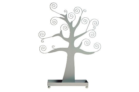 Suporte de metal para bijuterias, R$ 40,00. Book in the Box, Rua Bueno Brand&atilde;o, 66, Vila Nova Concei&ccedil;&atilde;o, tel.: 3842-7937, www. bookinthebox.com.br.