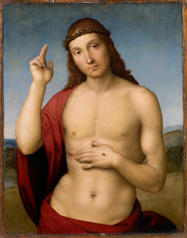 Rafael: Cristo benedicente, 1506, &oacute;leo sobre madeira