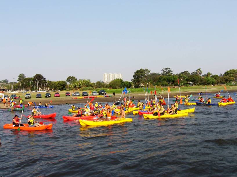 Na Represa Guarapiranga &eacute; poss&iacute;vel curtir diversas modalidades aqu&aacute;ticas da Virada Esportiva
