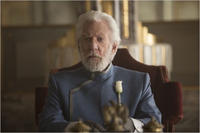 Jogos Vorazes: A Esperança - O Final: Donald Sutherland no papel do presidente Snow