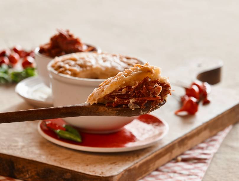 Festival do Escondidinho: carne seca, mandioca e queijo coalho Festival do Escondidinho: carne seca, mandioca e queijo coalho