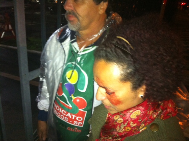 Severina Ramos do Amaral foi atingida no rosto por uma bomba de efeito moral na Assembleia Legislativa Severina Ramos do Amaral foi atingida no rosto por uma bomba de efeito moral na Assembleia Legislativa