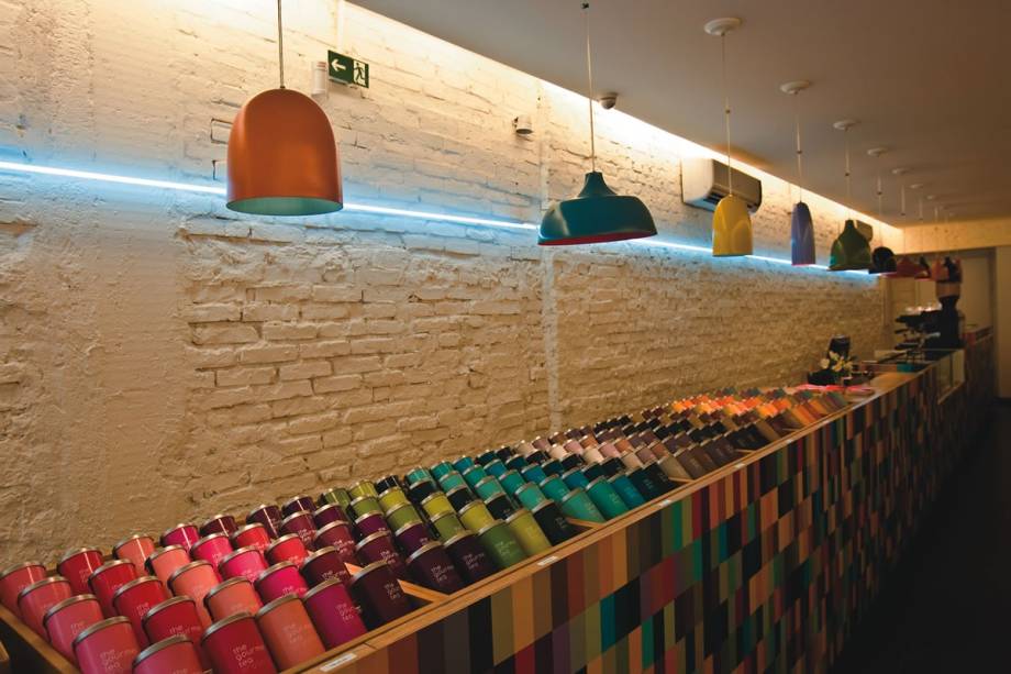 O balc&atilde;o de ch&aacute;s da The Gourmet Tea: cores e perfumes