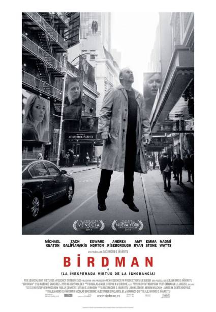 Birdman ou (A Inesperada Virtude da Ignorância): pôster do filme Birdman ou (A Inesperada Virtude da Ignorância): pôster do filme