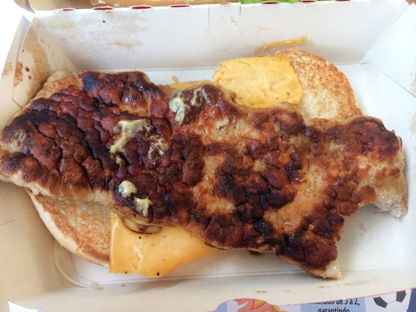 O hambpurguer suíno: encontre o formato de costelinha O hambpurguer suíno: encontre o formato de costelinha