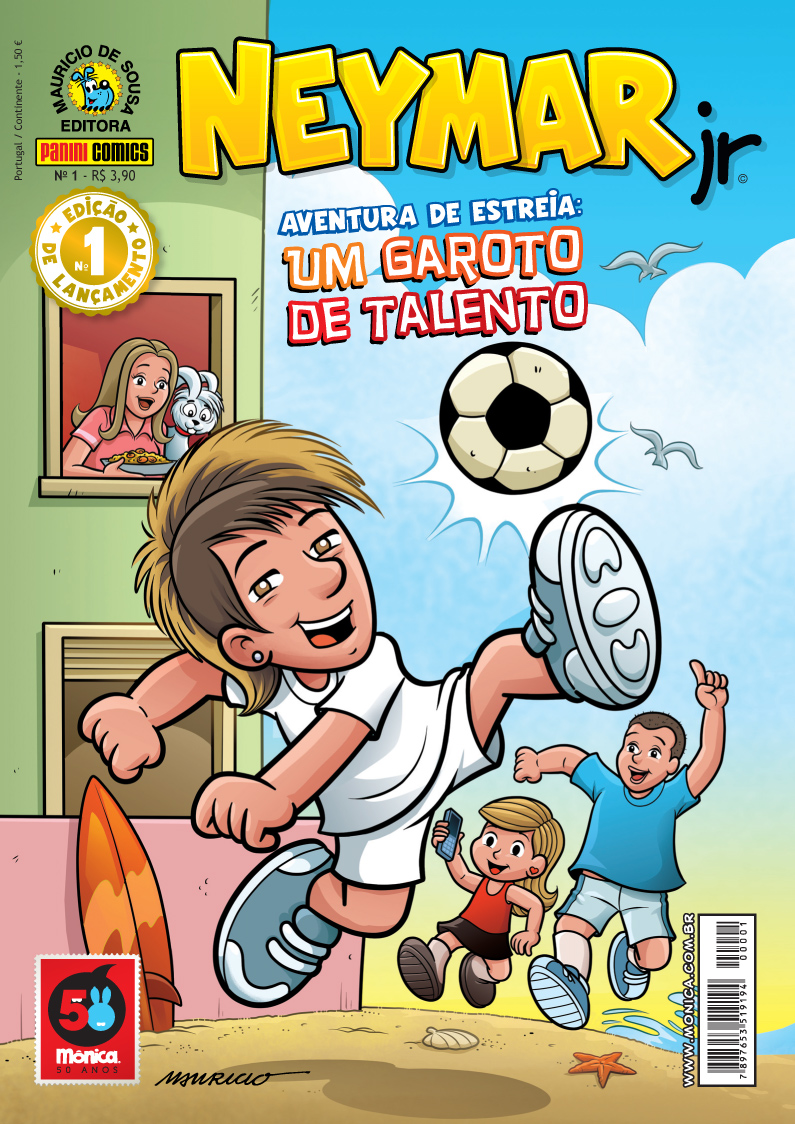 Neymar vira personagem e diz esperar que gibi incentive crianças a ler