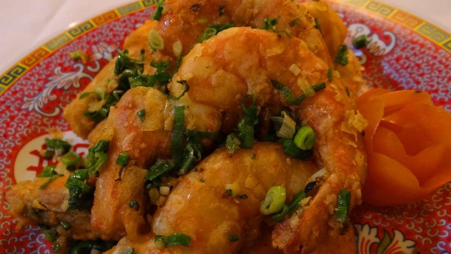 Camarão paulista em versão chinesa: Hi Pin Shan Camarão paulista em versão chinesa: Hi Pin Shan