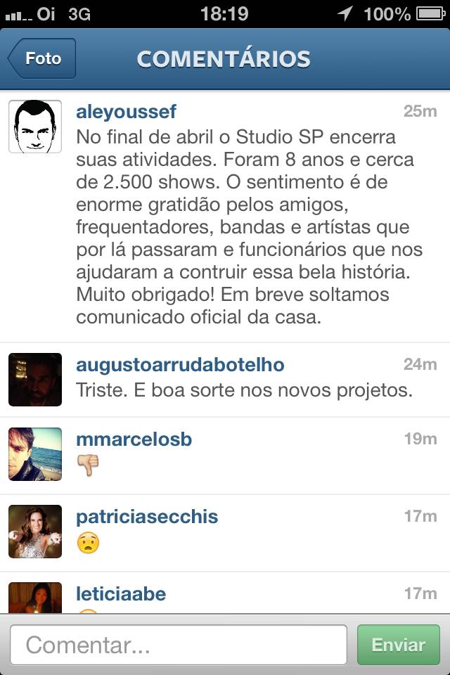 Studio SP fecha as portas no fim do mês após oito anos