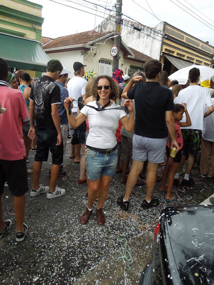 Regina Abreu: "vim da Zona Oeste para conhecer o bloco. Gostei bastante, parece que estamos em outra cidade"