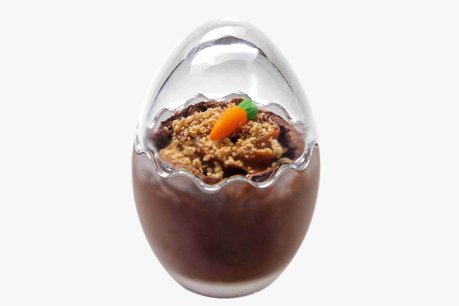 Brownie de doce de leite e pa&ccedil;oca (200 gramas) no vidro oval: R$ 62,00