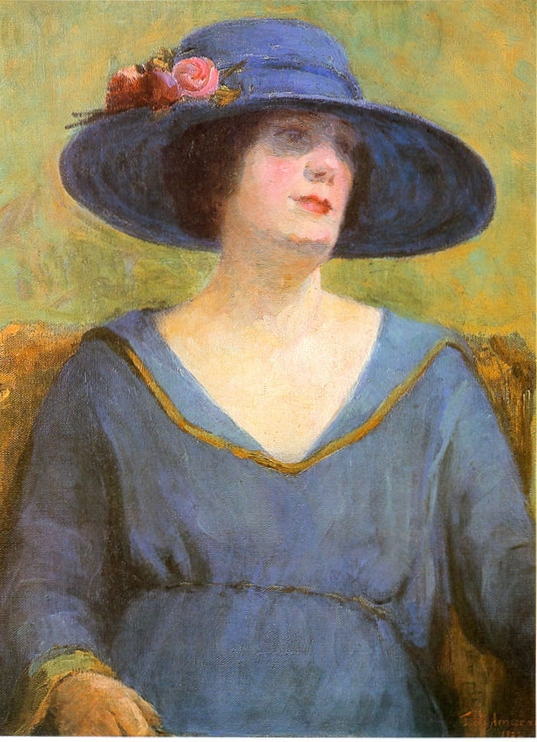 Chapeu Azul, de Tarsila do Amaral, é uma das obras presentes na mostra Chapeu Azul, de Tarsila do Amaral, é uma das obras presentes na mostra