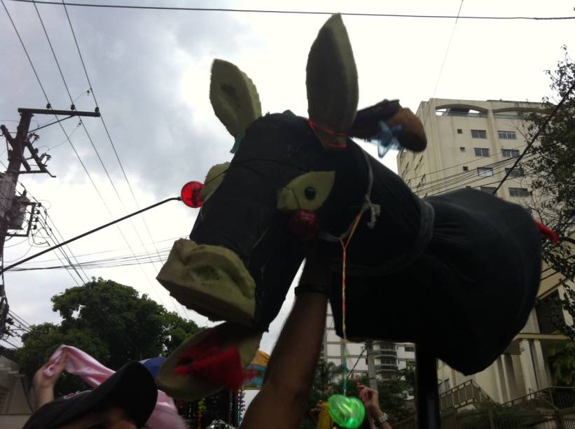 O s&iacute;mbolo do bloco de Carnaval Jegue El&eacute;trico